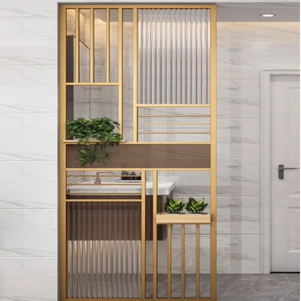 Лазер отрезал рассекатель комнаты стекла искусства рамки нержавеющей стали сильный