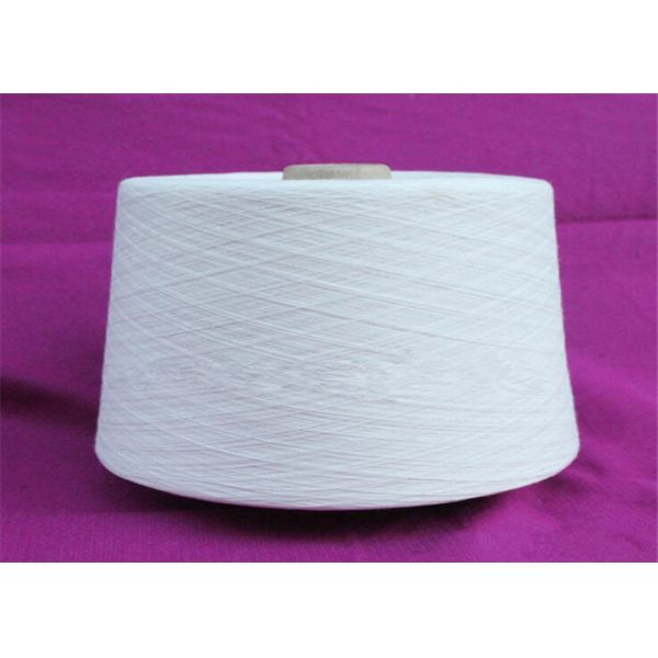 Kniting / Weaving Polyester Spun Yarn Bleaching White