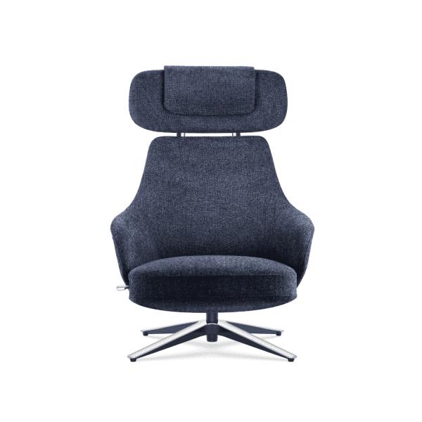 Ergonomic Recliner Chair Fabric Upholstered Modern Lounge Seating Comfortable High Back DOHA