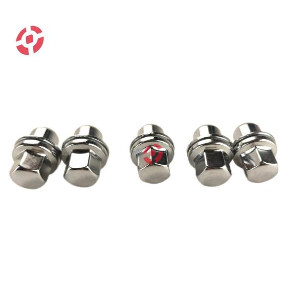 OE RRD500510 Wheel Lug Nut M14x1.5 Thread In Silver Color For Land Rover Range Rover