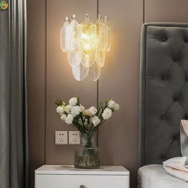 Electroplating Crystal E14 Modern Wall Light Home Art Baking Paint Gold