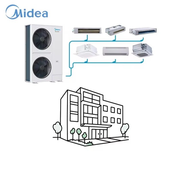 Midea V8 EasyFit VRF System Fast Retrofit HVAC Without Piping Replacement Replace the system keep the pipes and hand the building back weeks ahead of schedule