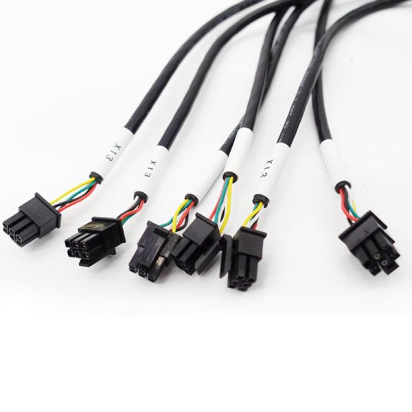 Прямая подача 22awg UL1007 проволока электрооборудование проводка связка с TE соединителем