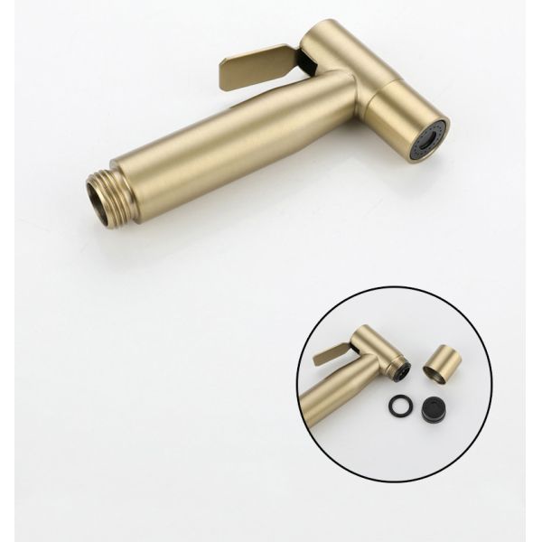 Современная гостиница почистила установленную стену щеткой Shattaf биде туалета давления золота высокую