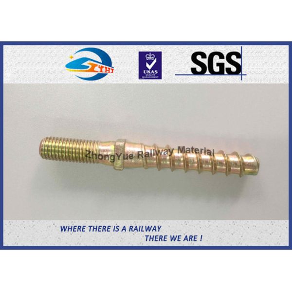 Hot Forging Railway Sleeper Screws Double End Special Track Bolt Customized