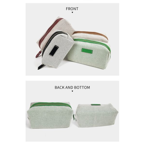 Mini Cosmetic Bags Custom Logo Travel Heavy Canvas Makeup Bags Toiletry Bag for Girls