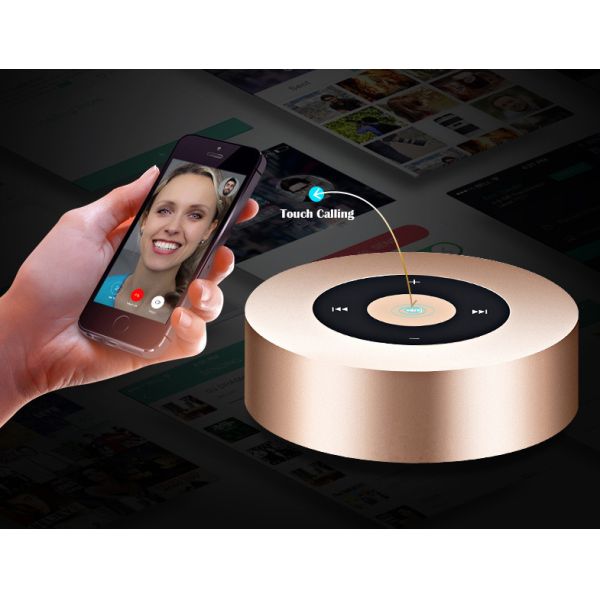 Pink Rose Wireless Bluetooth Speakers , Qi Outdoor Bluetooth Speakers Small Body Drive