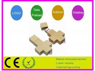 Memoria USB de madera original AT-101I de la promoción el 100%