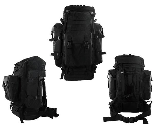 Saco de viagem de tecido de oxford 80L 900D de revestimento de poliéster com fita de PP e fivela POM
