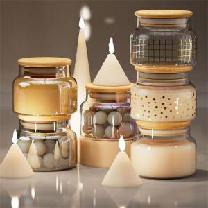 10oz exclusivo Custom Glass Candle Jars Para Candle Container Com Capazes Para