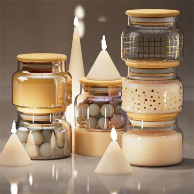 10oz Exclusive Custom Glass Candle Jars For Candle Container With Lids For Home Decor