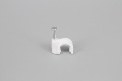 DEMOELE High Demand Products PE material Electrical Wire Plastic Round Nail Cable Wall Clips with round screw