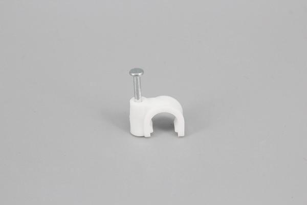 DEMOELE Round PE material  natural color Cable Clip Wire and Cable Fixing Clip Plastic Clips