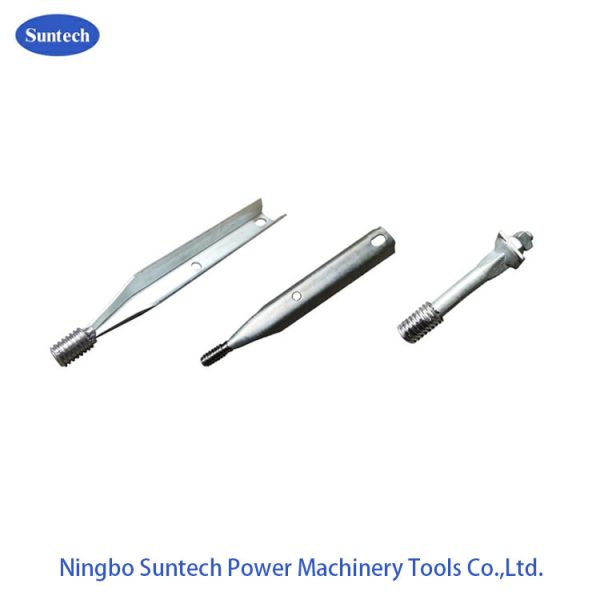 Transmission Tower Erection Carbon Steel Lead Head Spindle For Pin Type Insulator