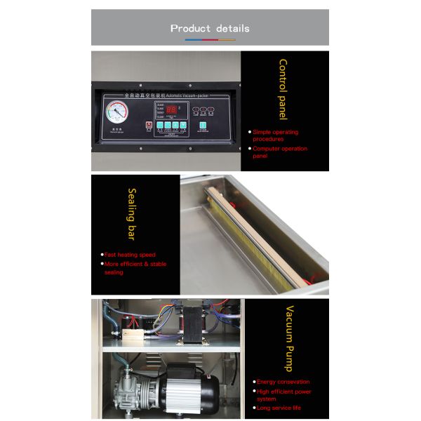 Garment Shops Single Chamber Vacuum Sealer with Electric Drive and CE Certification