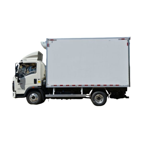 SINOTRUK HOWO Comandante 160 caballos de fuerza 4X2 4,1 metros camión refrigerado (nacional uno a seis) (Green Leaf refrigerado)