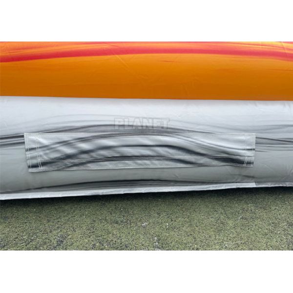 Прокол брезента PVC придает непроницаемость раздувные водные горки с бассейном