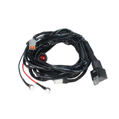 20cm 14AWG Work Light Automotive Wire Harness CSA Fuse Relay Switch