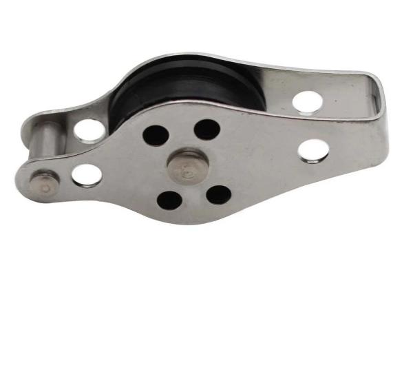 Widely Used Stainless Steel Rigging Block SS316 Swivel Eye Type Double Sheave Pulley