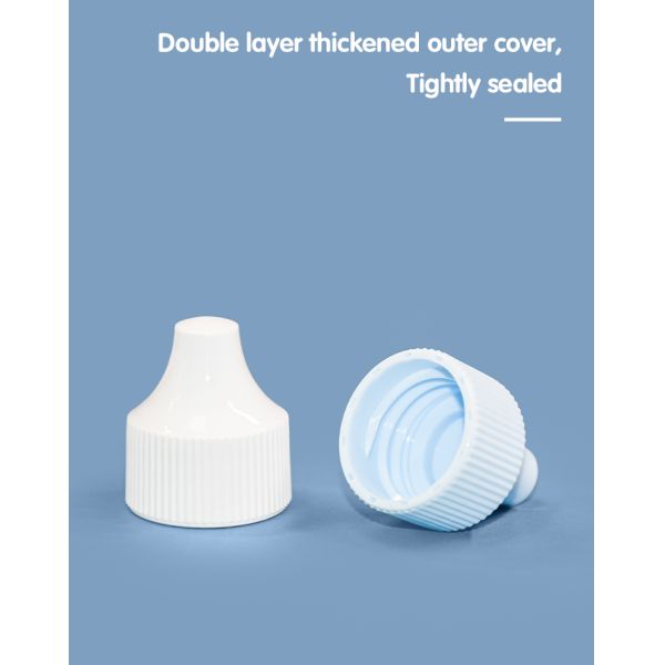 30 ml de frasco com rosca PE Boca Dupla Camada Protetor Solar Frasco de Cuidados da Pele Embalagem UKL34