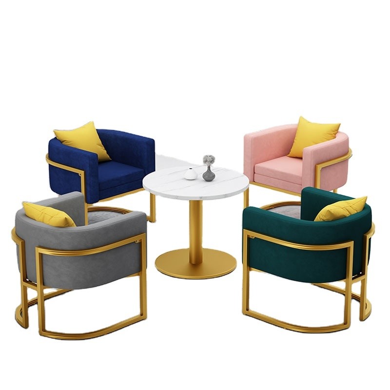 Modern Glass TV Stand Coffee Shop Tables and Chairs Set with Ethiopian Wooden Finish