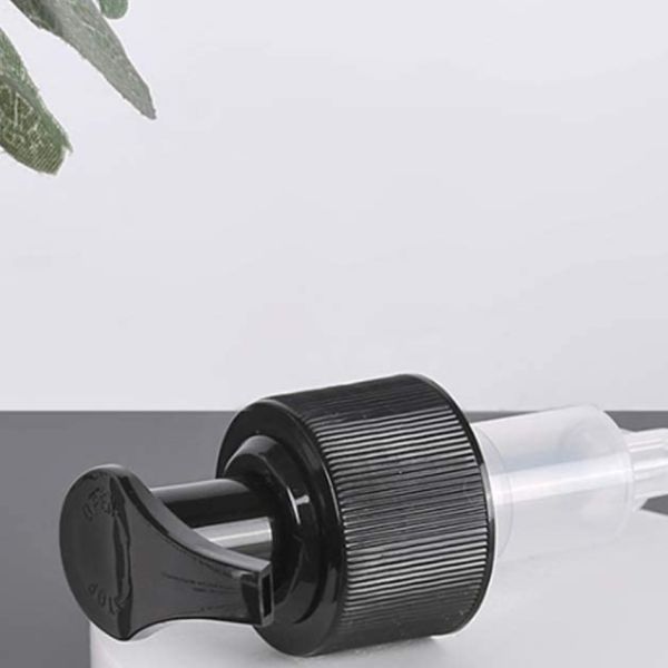 Polypropylene 24/410 Black Lotion Dispenser Pump For PET Bottle