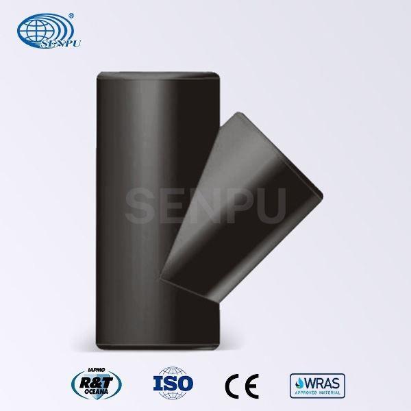 Electrofusion Welded Y Type Tee HDPE Pipe Fittings Dia20mm To 1000mm