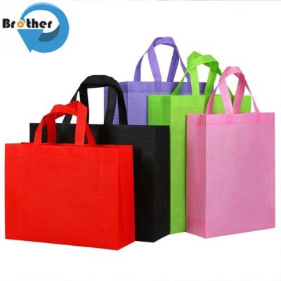 Customize PP Non Woven TNT Bags/Nonwoven Flat Bag/T-Shirt Bag Colored Blue Nonwoven Tote T Shirt Bag PP Non Woven Bag
