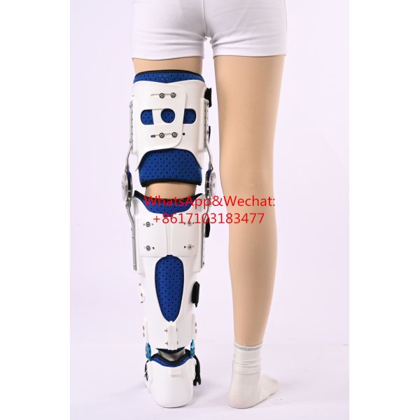 Knee Immobilizer Adjustable KAFO Orthopedic Knee Ankle Foot Orthosis