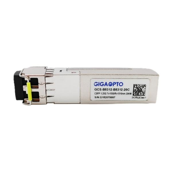 Dual 1.25G BIDI CSFP Transceiver LX TX1550nm RX1310nm SMF 20km Sfp Module Single Fiber