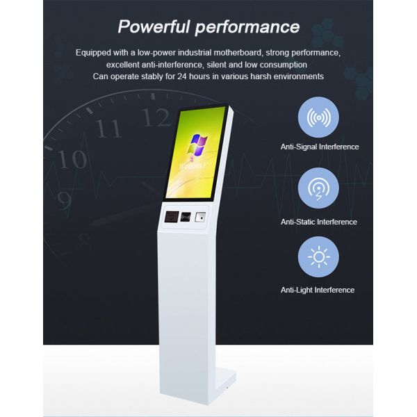 17 Inch Privacy-Focused Self Service Food Kiosk with Opaque Screen for Sensitive Transactions