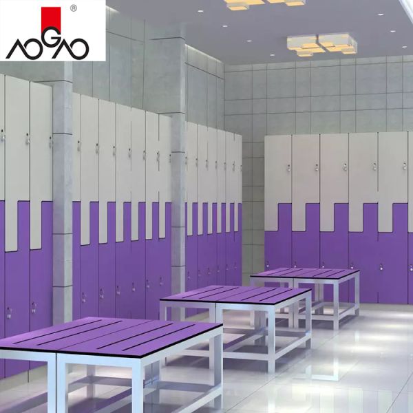 Casiers d'étudiants brillants et mats  Casiers d'écoles maternelles de couleur unie