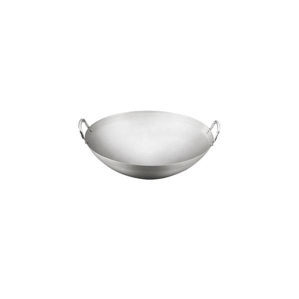 40*12 Cm Queimador Wok de Orelha Dupla Comercial Utensílios de Cozinha Aço Carbono Antiaderente Grande Para Restaurantes