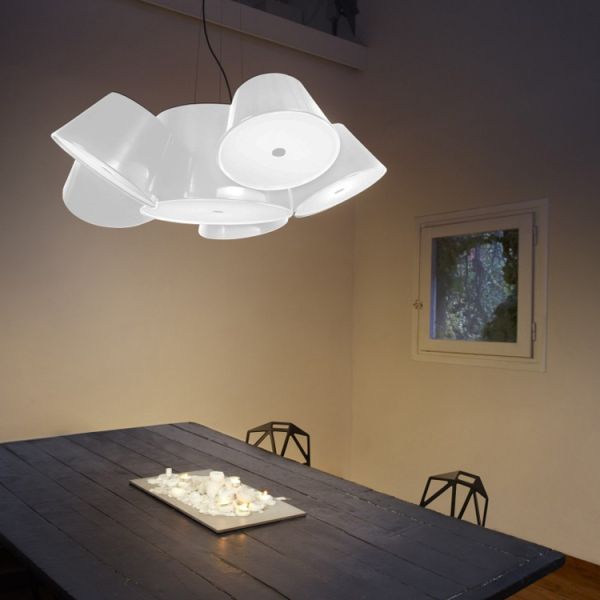 Nordic style creative personality designer room living room dining room shelves drums