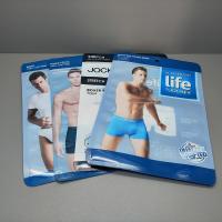 Saco feito sob encomenda transparente de Mylar do malote lateral plástico do selo três para o roupa interior dos homens