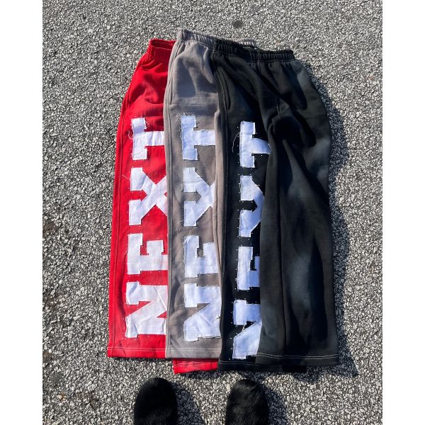 Calzoncillos de deporte personalizados para hombres con parche bordado Traje callejero Traje de 2 piezas Traje de 2 piezas Conjunto de letras Embroidery aplicado Diseño OEM