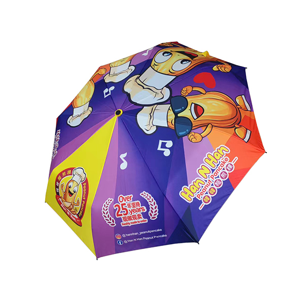 Cartoon Patterned Folding Compact Umbrellas For Singaporean