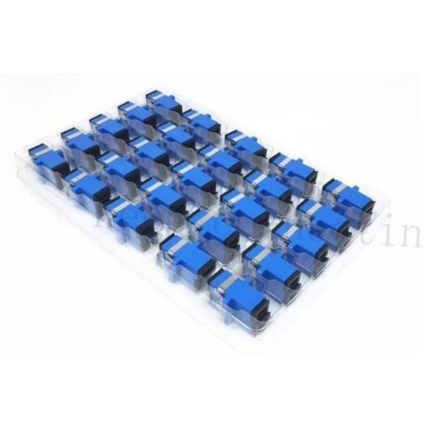 4G Network Compatible PBT Material SC Adapter for FTTH SX/DX Fiber Cores Applications