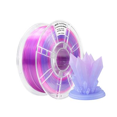 PLA+ Filament Transparent Gradient Dual Color Rose Red Light Blue 1.75mm 3d Printing Filament