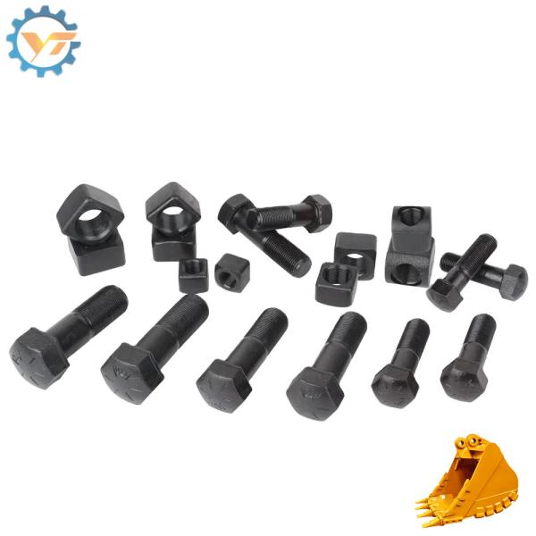 Boltos e porcas de pista para montagem de escavadeiras de escavadeiras Parte 12.9 Bolto e porca de grau
