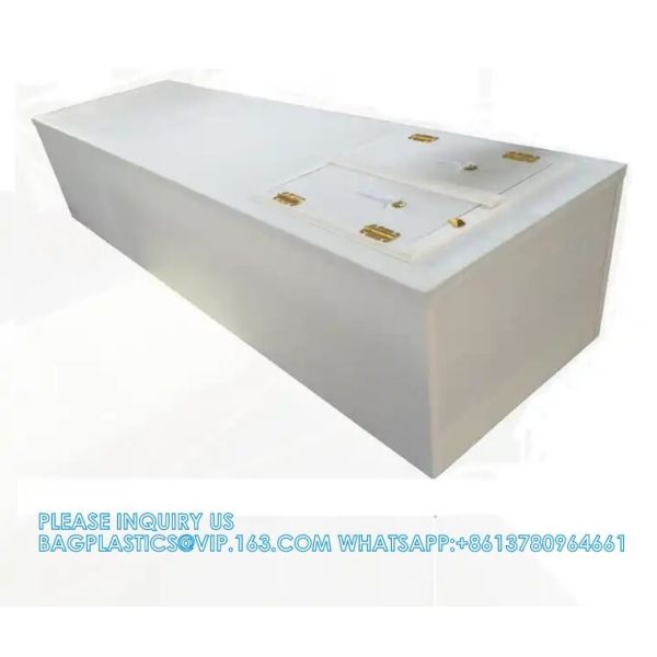 Wholesale Japanese Funeral Supplies Flat Surface Foldable Paulownia Wooden Casket Coffin