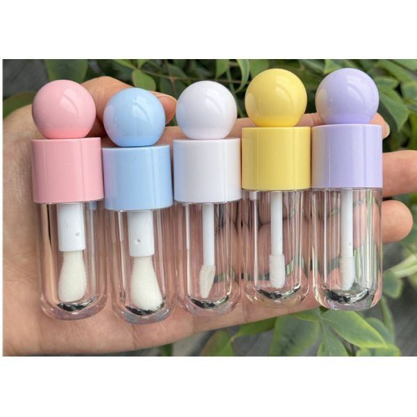 Cute Empty Tube Can Lip Gloss Bottle Empty Tube 5ml White Yellow Purple pink Blue Lip Gloss Tube