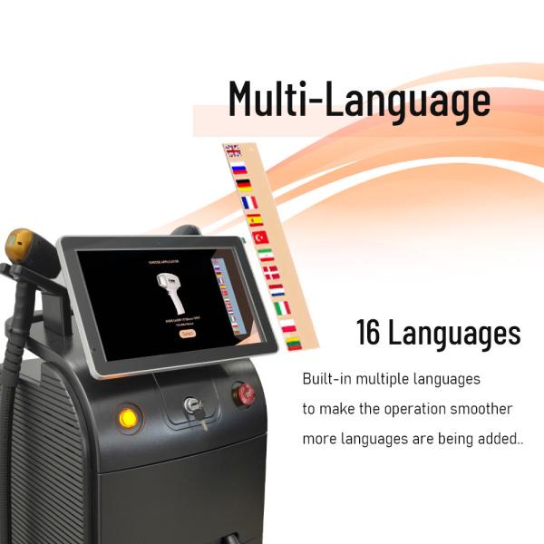 755 808 1064nm Diode Laser Hair Removal Machine ，Permanent Laser Hair Removal Machine