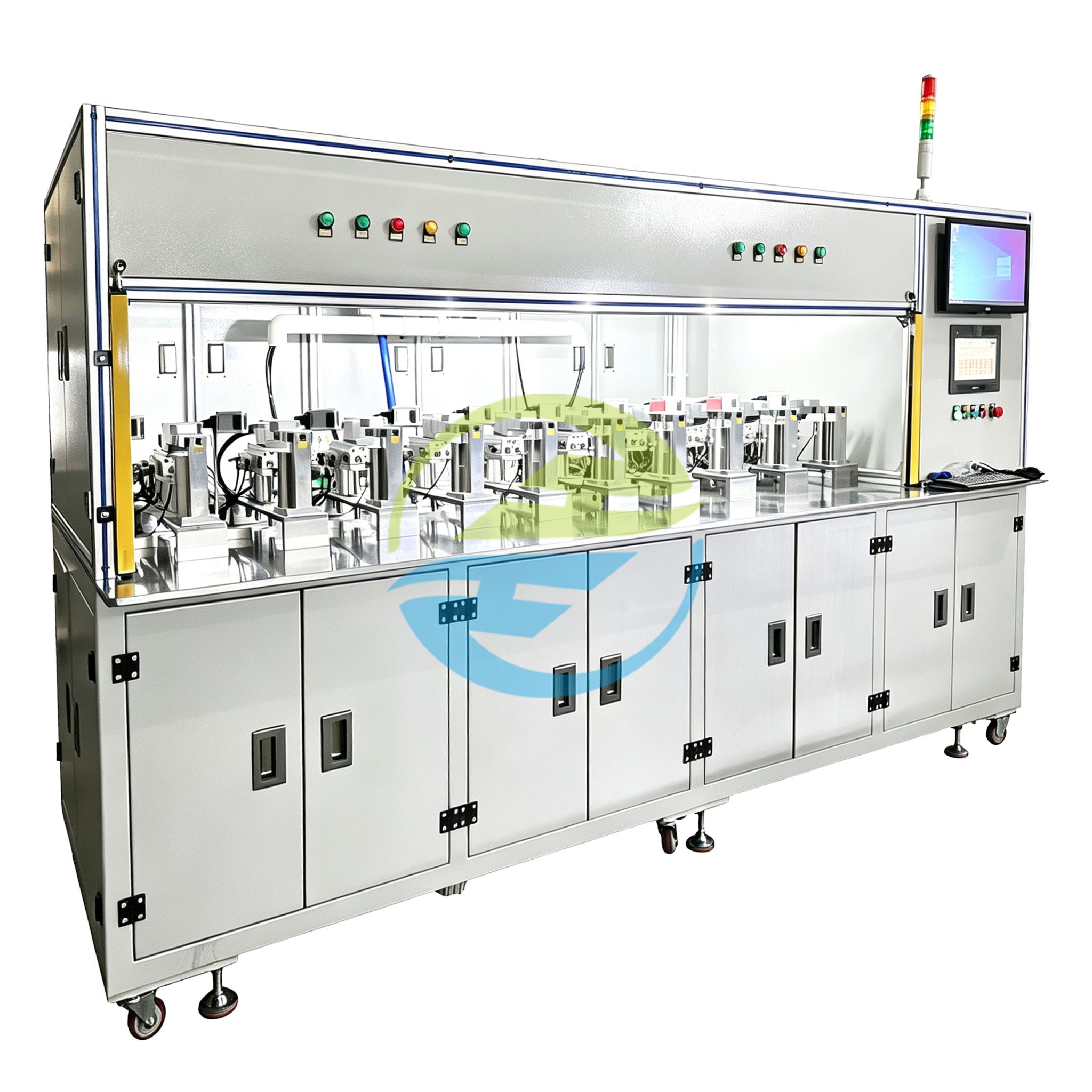 Ten-Station Automatic High-Pressure Relay Gas Filling and Sealing Machine for Custom Automotive Relays | Auto Parts Test Equipment