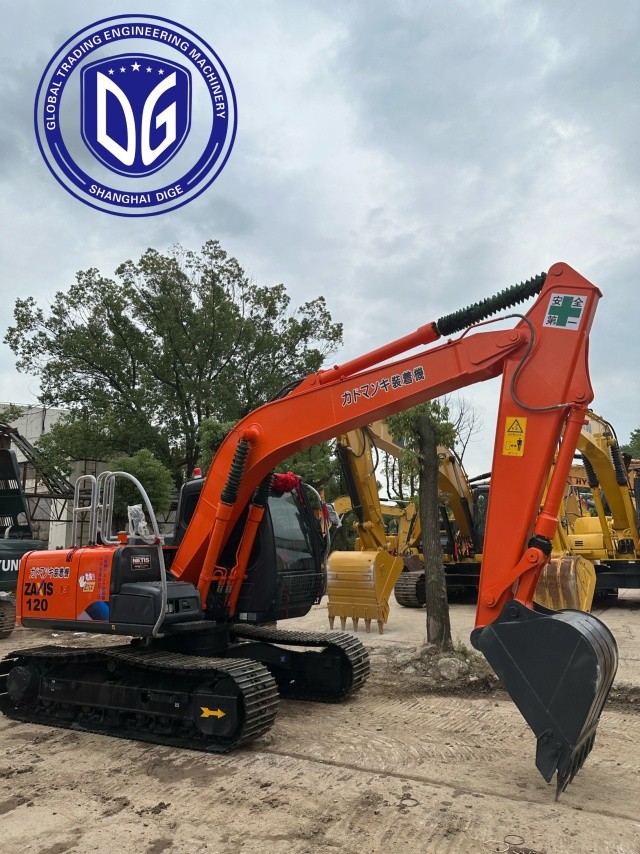 ZX120 Использованный экскаватор Hitachi 12 тонн экскаватор Crawler