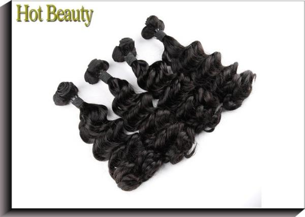 Unprocessed 7A Grade Virgin Hair Funmi Human Hair Double Drawn Weave Spanish Curl