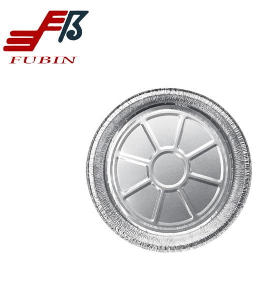 FDA Round Foil Trays 7 / 8 / 9 Inch Aluminum Pie Pizza Pan Bakery
