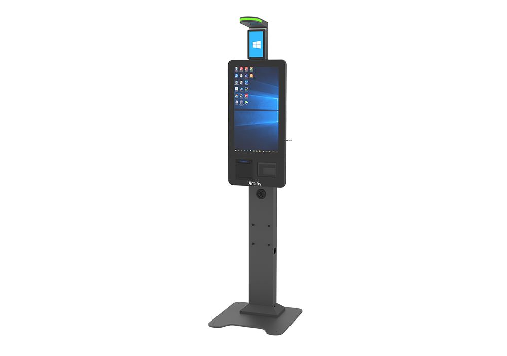21.5 Inch Retail Self Service Terminal Kiosk Android Self Checkout Kiosk With AI Camera & Thermal Printer