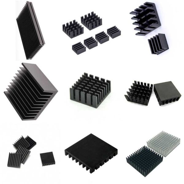 Anodized Aluminum Electronic Heat Sink Extrusion Anti Oxidation
