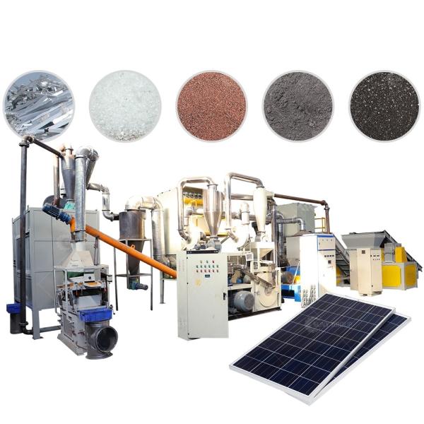 Máquina de cartão de alta taxa de separação para reciclagem de painéis solares